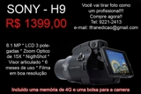 Camera da SONY-H9 (6 meses de uso) + memoria e bolsa