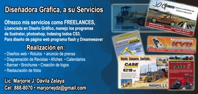 Diseñadora Gráfica a su servicios