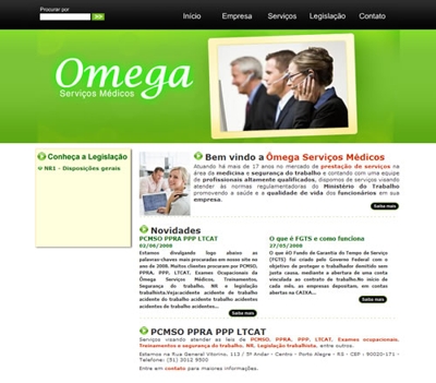 PCMSO PPRA PPP LTCAT Ômega Exames ocupacionais Treinamento Segurança do trabalho