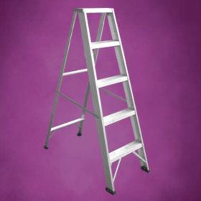 ESCALERA DE ALUMINIO, MADERA, CAÑO Y HIERRO    DELKO