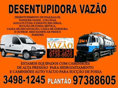 AUTO DESENTUPIDORA EM BH E AUTO VAZÃO 3498-1245 OU 97388605