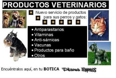 MÁNCORA- PRODUCTOS VETERINARIOS, BOTICA PHARMA-EXPRESS, MÁNCORA - PERÚ