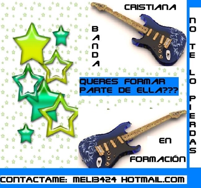 se busca baterista y bajista para banda cristiana