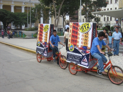 BICICLETAS  PUBLICITARIAS  EN  CHICLAYO