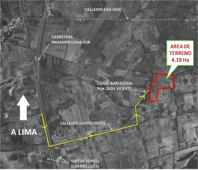 MALA - CAÑETE vendo terreno 4.2 Ha a US$ 8.00 x m2