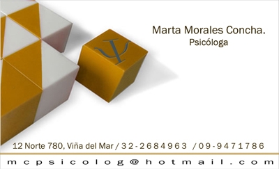 Psicólogos Viña del Mar. Marta Morales Concha. Fonasa.
