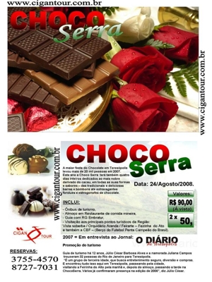 CHOCO SERRA 2008 - FESTIVAL DE CHOCOLATES EM TERESÓPOLIS - RJ.