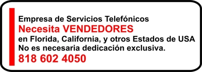 Empresa de Servicios Telefónicos Necesita VENDEDORES 