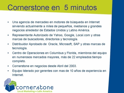 Posicione su página Web para ser encontrada por sus clientes.