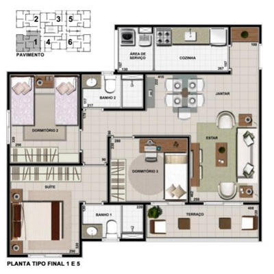 2 ou 3 Dormitorios Lancamento Ecoway Ecologico