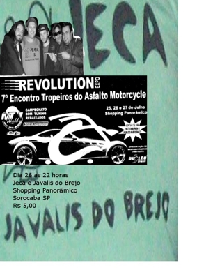 Javalis do Brejo e Gênesis Rock na cidade