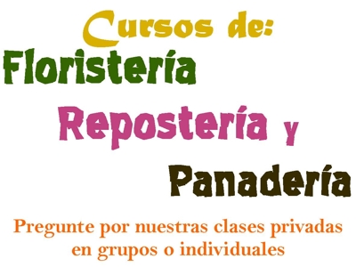 En Guatemala: Cursos de floristería, pastelería y panadería