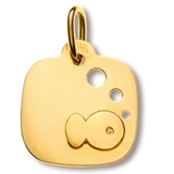 Aretes para niñas en oro 18K