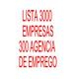lista com 3000 empresa e 300 agencia de emprego