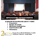 ALQUILER DE EQUIPOS DE AUDIO Y VIDEO