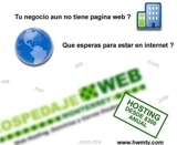 WEB HOSTING 50 MEGAS A 10 DLS ANUALES 