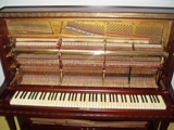 piano steinway & sons armário mogno acetinado original impecável