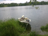 Vendo Barco de fibra de vidro, 3,35m c/motor de 8cv