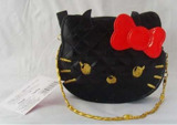 Mala de mão Hello Kitty preta