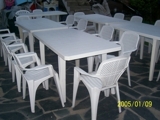 Alquiler sillas plasticas y mesas oeste, capital, norte Cocodido!
