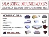 Salas lounge, arma tu paquete desde $ 1390 pesos MOBYDEC, sala,puff