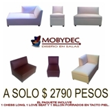 Sala Lounge, sala, antro, bar, mobiliario, puff,  $ 2790 MOBYDEC 