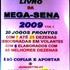 LIVRO DA MEGASENA  COM 15 JOGOS DE 8 ATÉ 25 DEZENAS DESDOBRADAS 