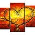 Coração, 215x110cm, quadro impresso sobre tela