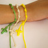 PULSERA TELA ORACIONES, DECENARIOS Y VIRGENCITAS