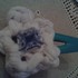 Ganchos para o cabelo com enfeites em trapilho e missangas