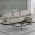 Sofá + Chaise Lounge em pele de 1ª qualidade