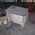 mesa metálica originariamente apoio máquina escrever, ref246