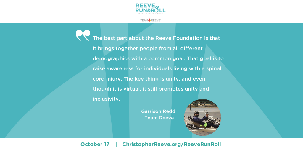 My Why Garrison Redd Reeve Foundation