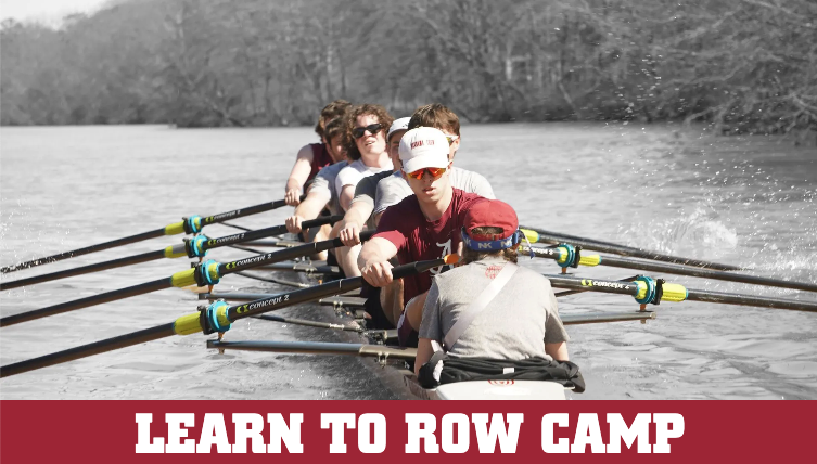 athletes rowing