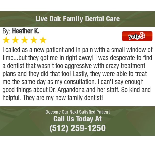 Pin on Live Oak Family Dental Care Patient Reviews, Leander TX