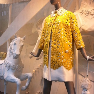 Louis Vuitton eyelet coat