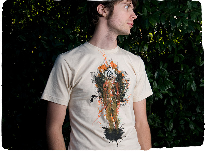 Circulate t-shirt (roots, veins and leaves)