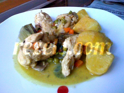 receta de pollo a la jardinera por atunara