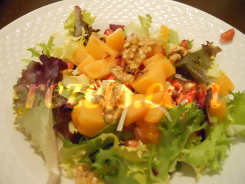 receta de ensalada de kaki por Elena