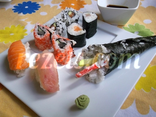 receta de makis, uramakis, temakis y nigiris por arctarus