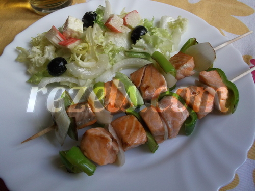 receta de brochetas de salmón por inma
