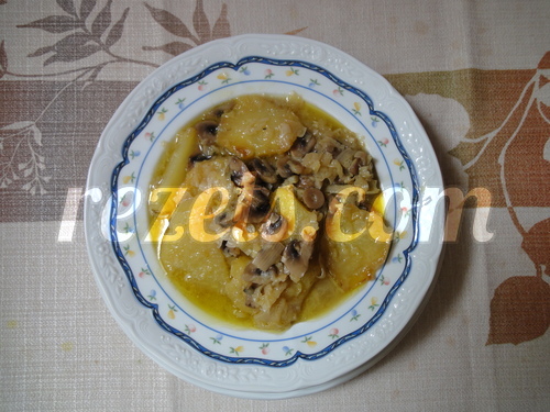 receta de purrusalda con champiñones por Julia