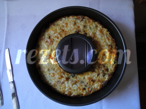 receta de pastel de verduras con setas por Julia