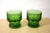 Green Rocks Glasses by Anchor Hocking, set of 2