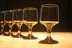 Libbey Accent Tawny Brown White Wine Glasses, Set of 6