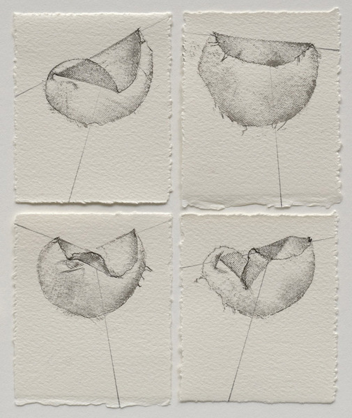 Liz Jaff, Diagramming a Fold x 4, 2009