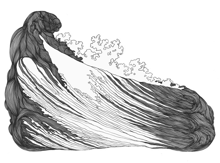 Deanna Lee, Hairpiece Wave, 2010