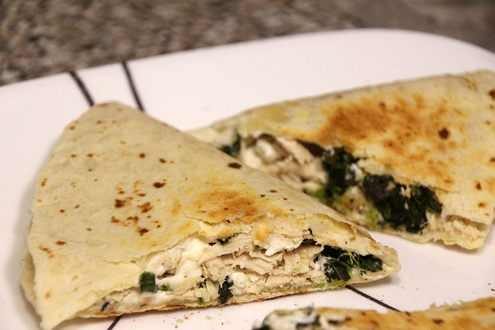Spinach and Feta Chicken Quesadillas Rainstorms and Love Notes