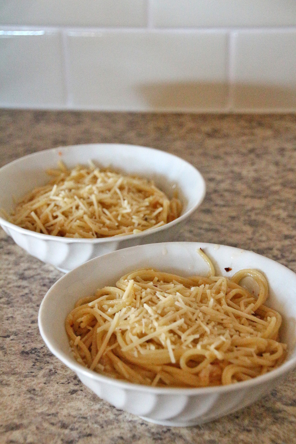 Garlic, Olive Oil, and Crushed Red Pepper Pasta Rainstorms and Love Notes