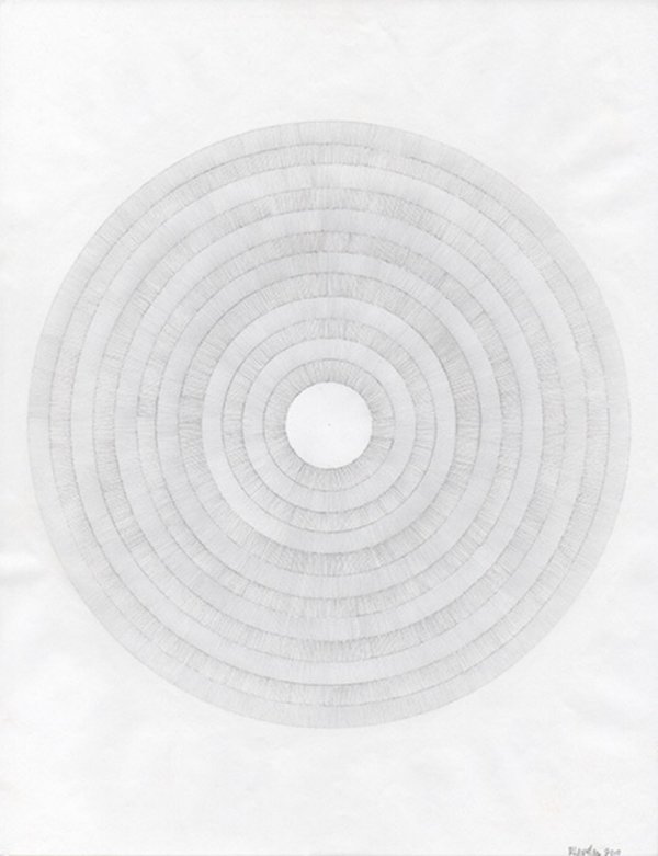 Robert Lansden, Untitled (Graphite Circles), 2010